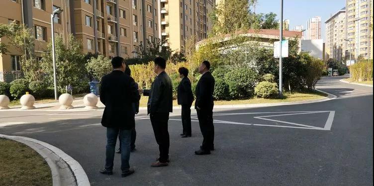 银湾集团｜港湾新城小区迎接牡丹区住建局物业科领导一行检查指导工作